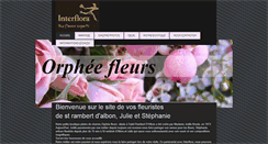 Desktop Screenshot of orphee-fleurs.com