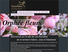 Tablet Screenshot of orphee-fleurs.com